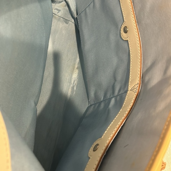 BURBERRY Nova Check Hand Bag Nylon Beige Auth bs15243 - Picture 8 of 13